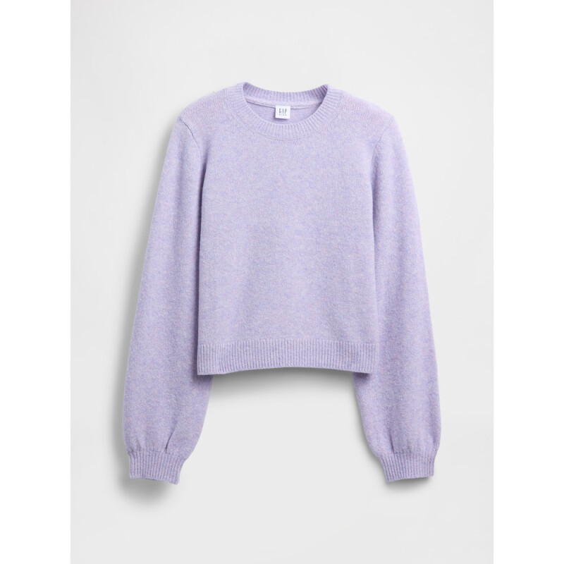 FAST CASHSOFT SWEATER_CREW PURPLE HEATHER 450