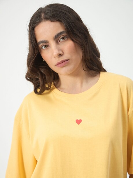 REMERA LOVE YOU AMARILLO