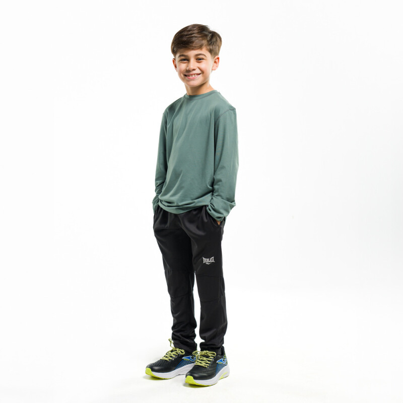 PANT BOYS POLY JR T-TECH-BK NEGRO