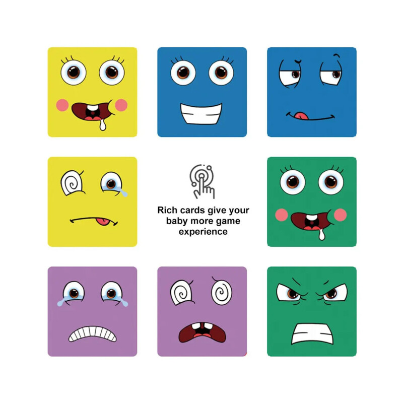 Rompecabezas de las expresiones y emociones con timbre Rompecabezas de las expresiones y emociones con timbre