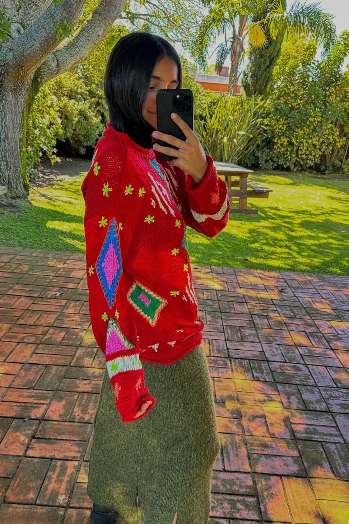 Sweater Gitano Base Rojo