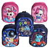 Mochila Estampada Con Relieve Pre-escolar Auto
