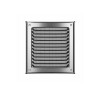 Rejilla ventilación acero c/mosquitero 15x15cm Rejilla Ventilación Acero C/mosquitero 15x15cm