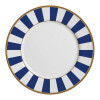 Juego de 6 Platos Llanos de Cerámica Alleanza 29cm Stripe Azul Juego de 6 Platos Llanos de Cerámica Alleanza 29cm Stripe Azul