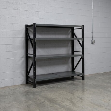 Estanteria Metalica Reforzada Sin Tornillos Negro 200X150X60cm Estanteria Metalica Reforzada Negro 200X150X60cm