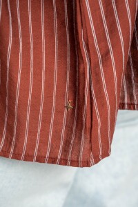 Blusa A Rayas Chocolate
