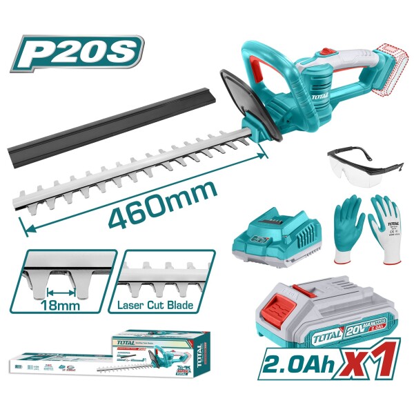 Corta cerco 20v + bateria+ cargador total THTLI20461 Corta cerco 20v + bateria+ cargador total THTLI20461
