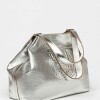 Bolso Eterial en cuero arrugado Metalizado