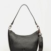 Bandolera Venice en cuero graneado Negro