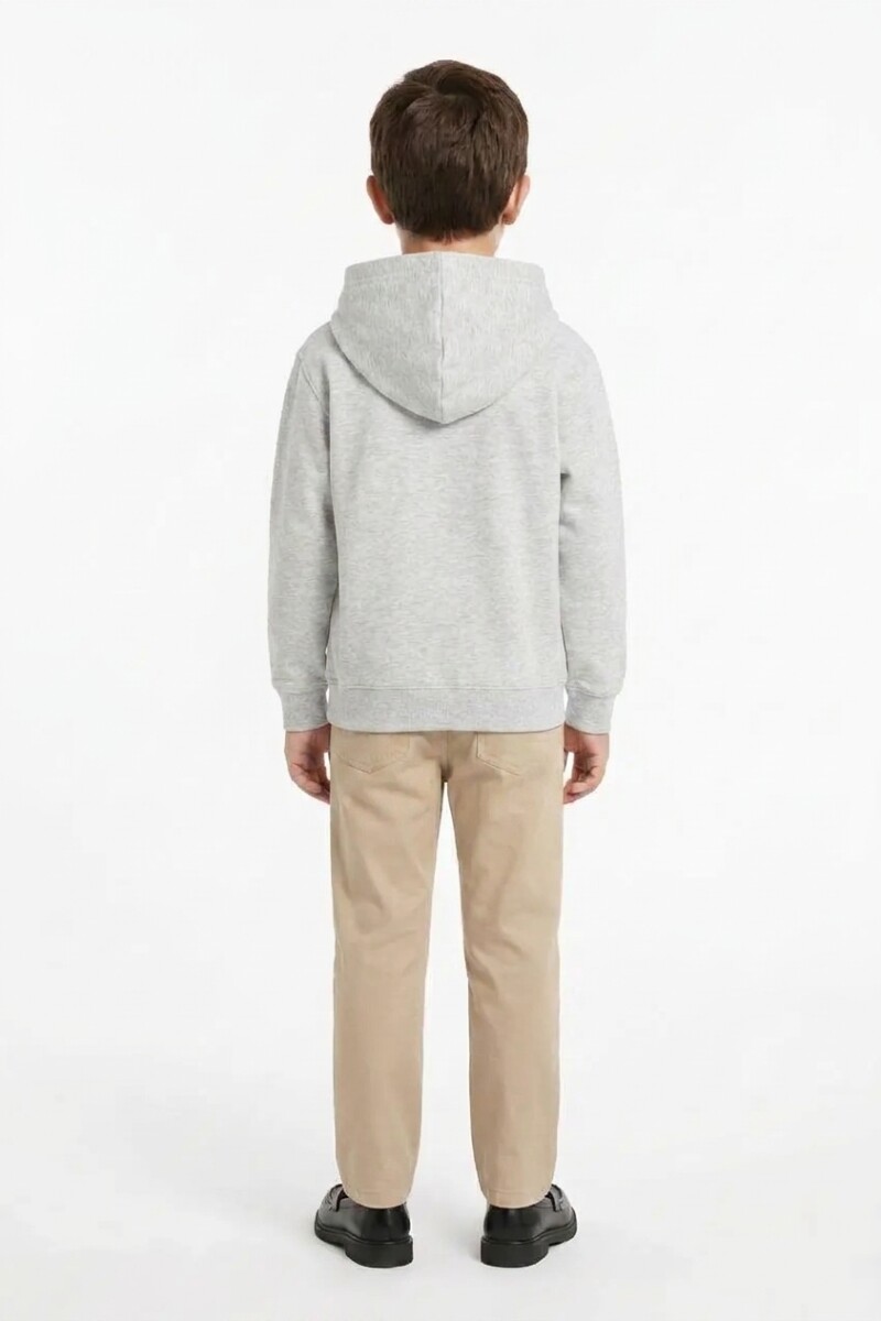 Campera deportiva clásica con capucha - UNISEX Gris melange claro