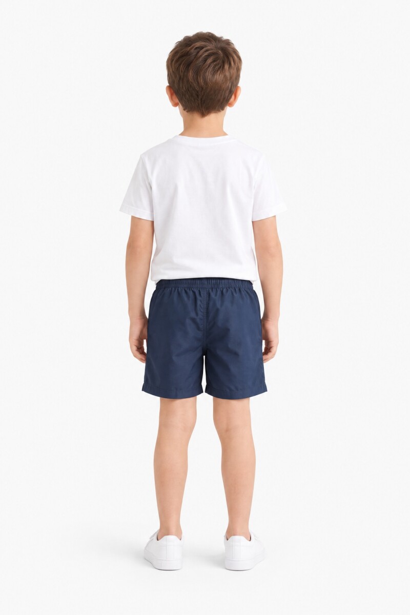 Short de baño liso AZUL MARINO