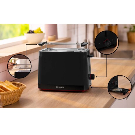 TOSTADOR NEGRO 950W TAT3M123