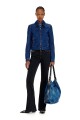 Chaqueta Denim Para Mujer De-Corb Azul Oscuro
