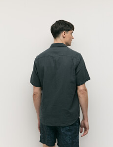 012265 CAMISA HARRINGTON LABEL Petroleo