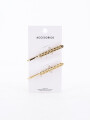 BROCHE PACK x 2 DORADO