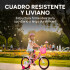 Bicicleta infantil Shengdi Rodado 16 Canasto Parrilla Hadas Color Rosa Oscuro