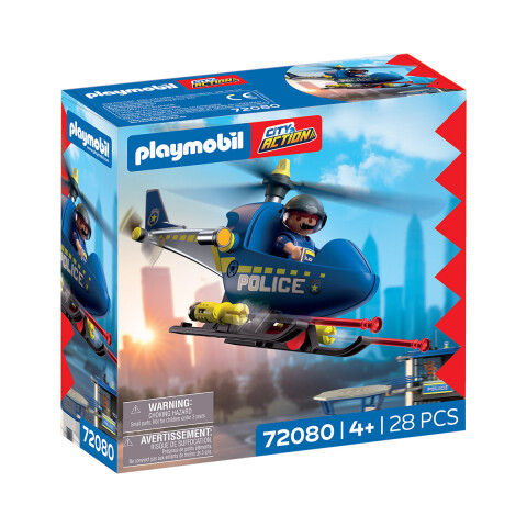 Helicóptero de Policía con Radar Playmobil 28 Piezas U