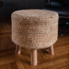 Banco taburete de yute Banco taburete de yute