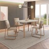 Juego de comedor - 4 sillas Soft Stellar Rectangular - Marrón Juego de comedor - 4 sillas Soft Stellar Rectangular - Marrón