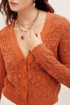 CARDIGAN FLOWERS ROMANCE Dulce De Leche