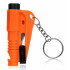 Mini Martillo Seguridad Autos Llavero Rompe Vidrios Ventanas Color Naranja