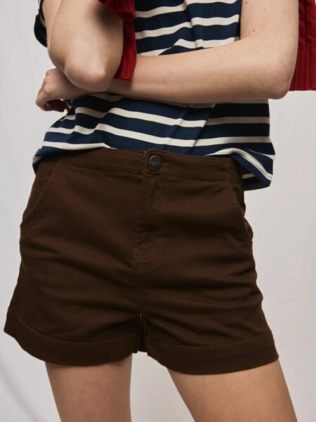 SHORT D.CASSIN TOSSAR CHOCOLATE
