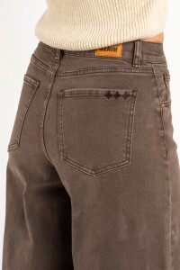 Jean Wide Leg Marron