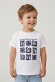 Remera m/c estampada Coastal BLANCO