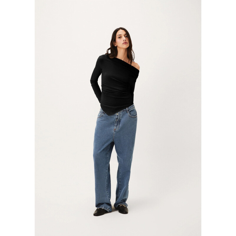 BLUSA ML FEM PRETO ESCURO