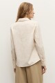 Camisa fantasia beige