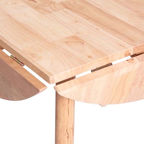 JUEGO DE COMEDOR MADERA NATURAL-BEIGE BLOOMY