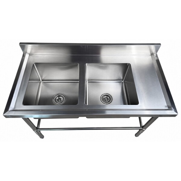 Piletón doble inoxidable 120 cm | Lundar DM33-6-1200 Piletón doble inoxidable 120 cm | Lundar DM33-6-1200