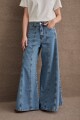 JEAN WIDE XL LINES Celeste