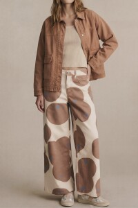 Sobrecamisa Algodón Bordada Mocha