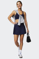 Falda Fabletics Hot Shot Pleated Azul