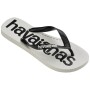 Sandalias Havaianas Top Logomania 2 Hombre Blanco/Negro/Blanco