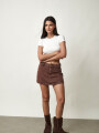 SHORT POLLERA IVY CHOCOLATE