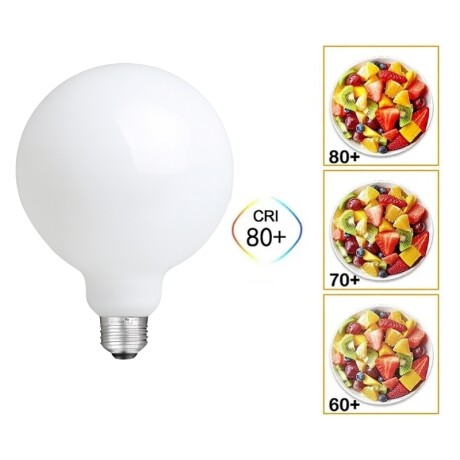 LAMPARA LED G125 GLASS 4 NIVELES 8W - 2700K Lámpara LED G125 Glass 4 Niveles Dimerizable 8W 2700K