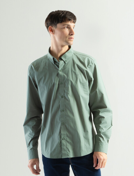 Camisa Manga Larga Algodón Principe Verde