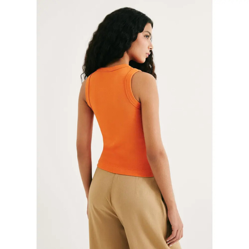 BLUSA SM FEM LARANJA ESCURO