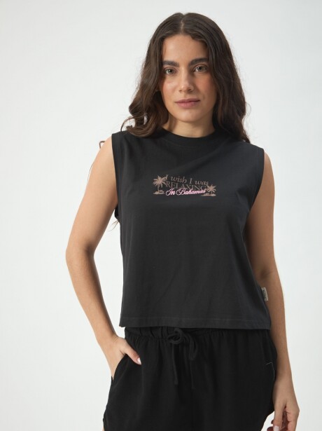 MUSCULOSA BAHAMAS NEGRO