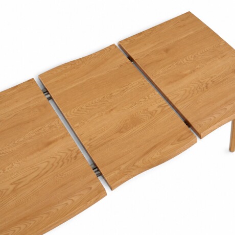 JUEGO DE COMEDOR MESA RECTANGULAR EXTENSIBLE MADERA + 4 SILLAS TAPIZADAS BEIGE