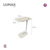 Mesa auxiliar Lumax de arrime MDF símil mármol para living Mesa auxiliar Lumax de arrime MDF símil mármol para living