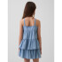TIERED DENIM TANK LIGHT WASH