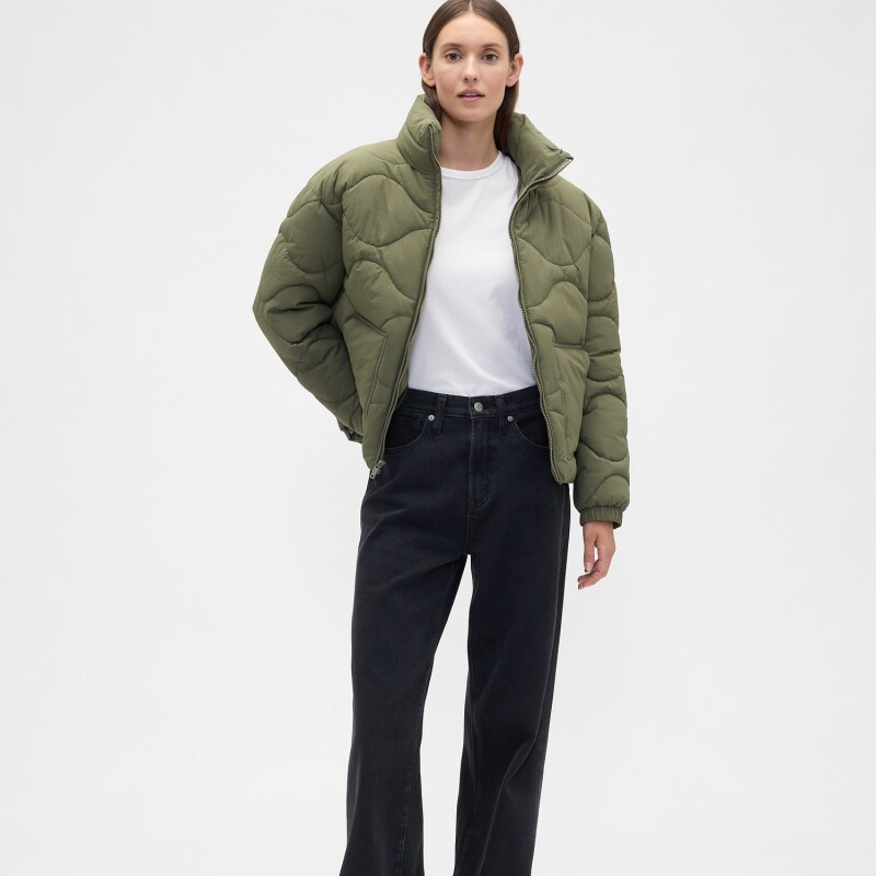 V-TRANSITIONAL QUILTED JACKET OLIVE NIGHT