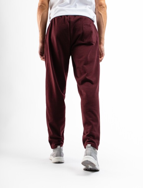 Pantalón de Felpa Slim Bordo