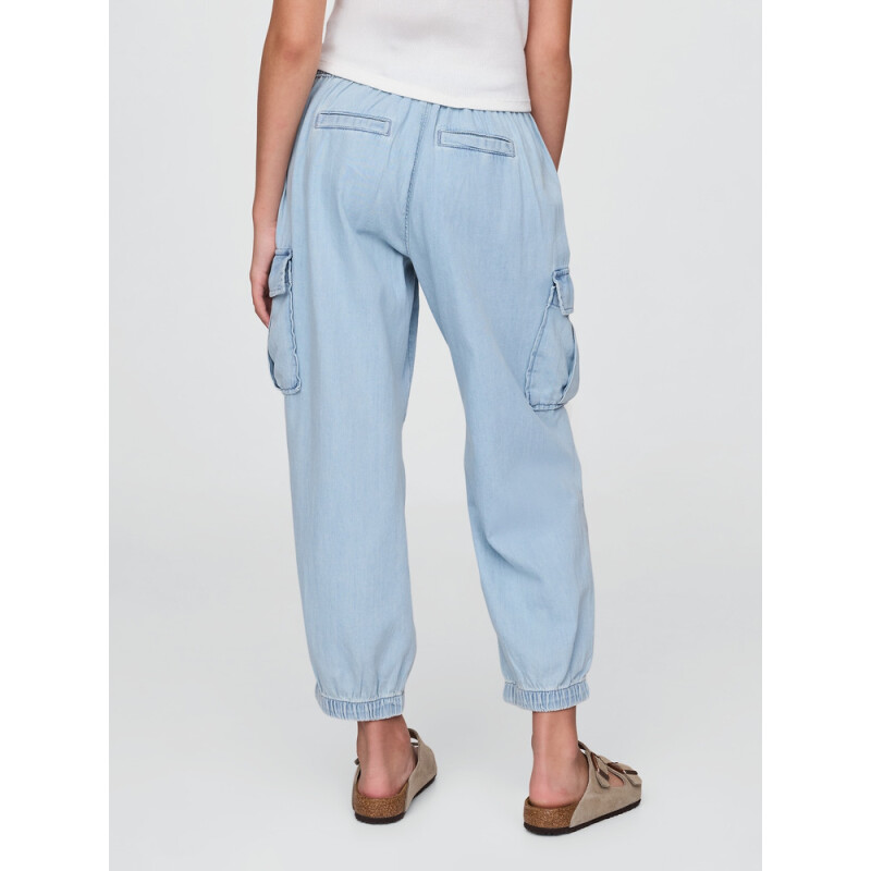 DNM PARACHUTE PANT LIGHT WASH