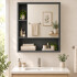 Espejo Para Baño Con Estantes 40 X 50 Cm Movi Esh0069 ESPEJO BOTIQUIN MOVI ESH0069 NEGRO