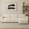 Sofá con chaise LOFT Blanco - DERECHO