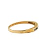 Anillo Sin Fin-Oro Bajo-Piedra Zafiro y Zirconia-AN8126 conpiedra